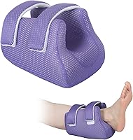 Vista 10 de Protectores de talón 3D para úlceras por presión, almohada de elevación de tobillo, cojín de soporte de pie para úlceras de cama, cojines de talón