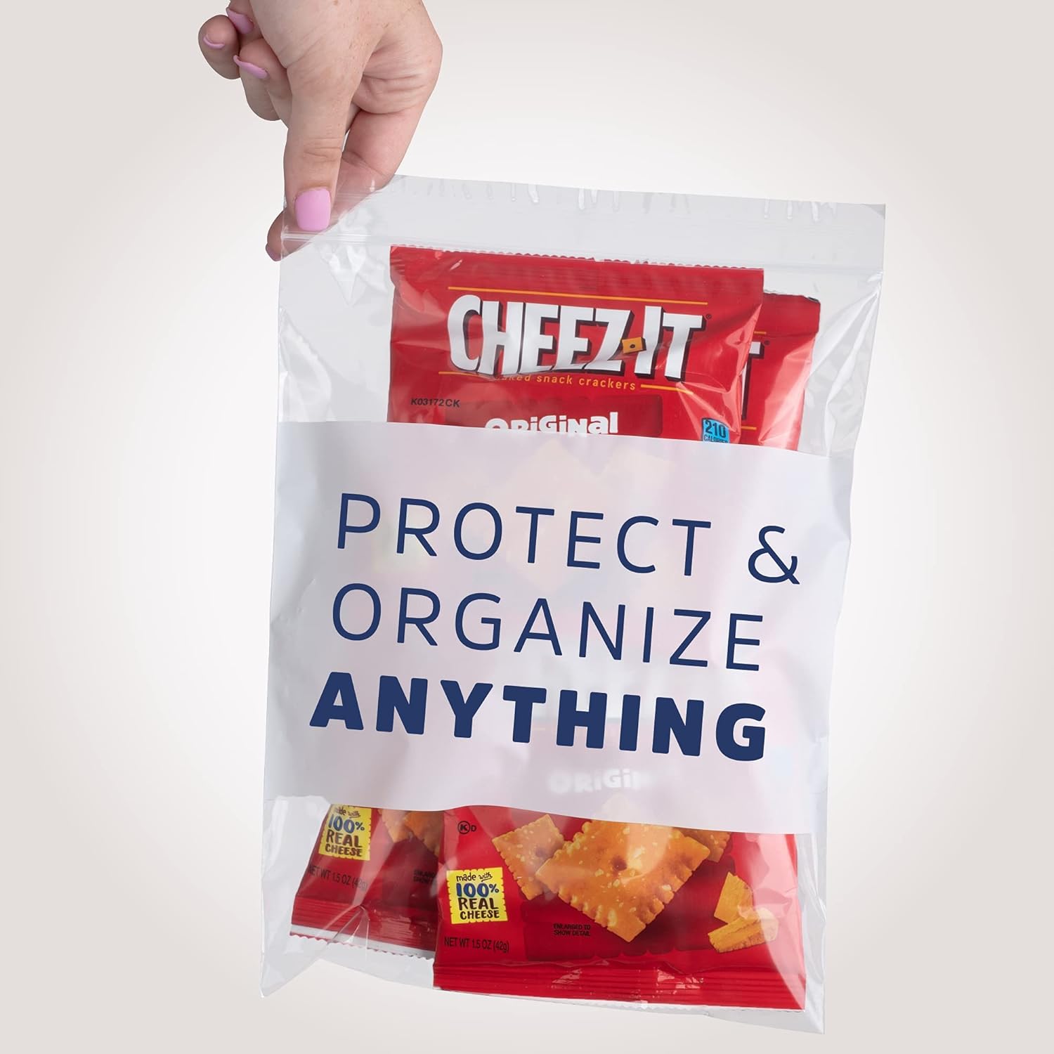 GPI - 6" x 9" - Bulk Pack of 500, 4 Mil Thick, Heavy Duty, Clear Plastic Reclosable Zip Bags, With Write-on White Block for Labeling, Strong & Durable Poly Baggies With Resealable Zipper Top Lock.