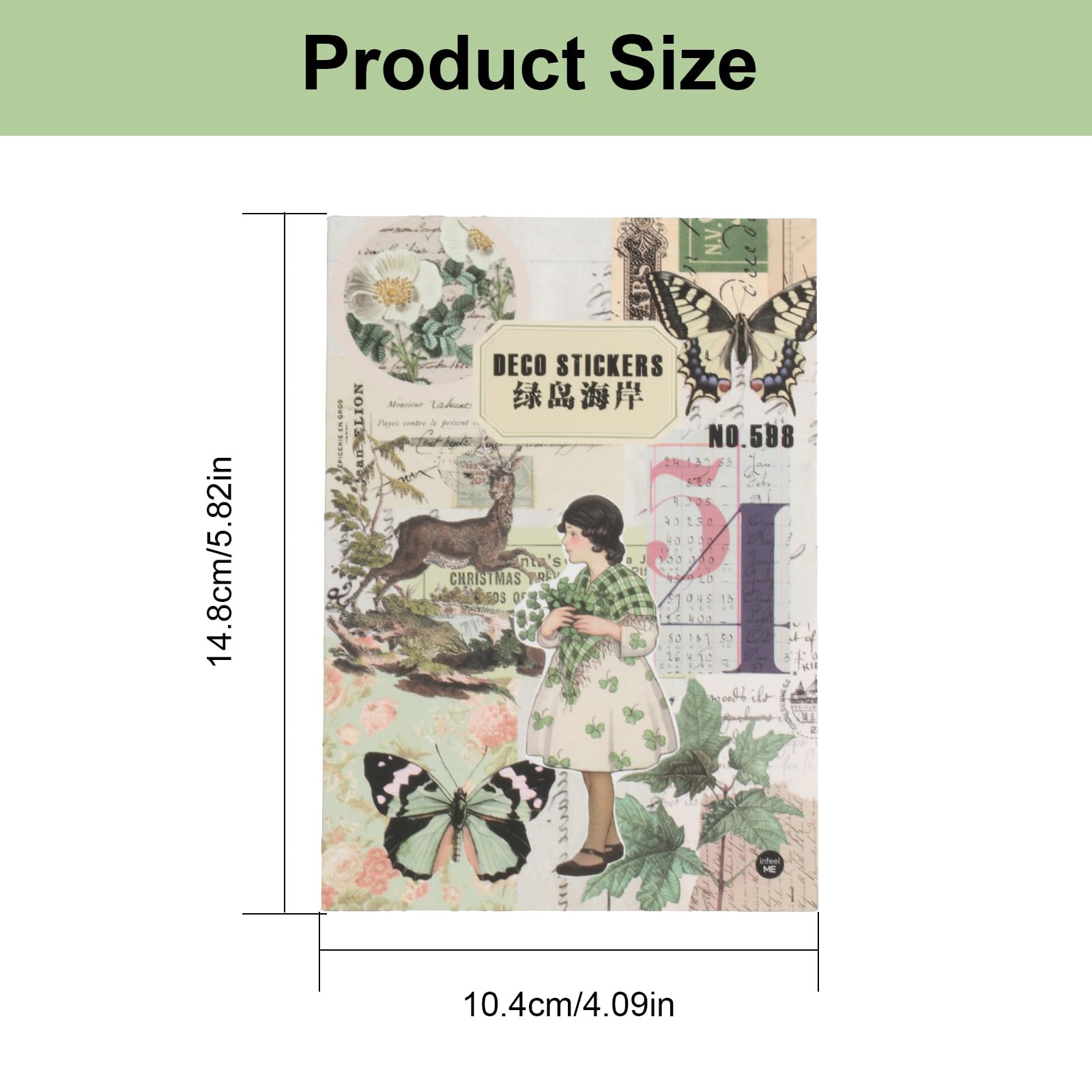 Lot De 20 Feuilles D'autocollants Pour Scrapbooking, Plus De 100