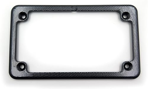 HTTMT MT294-002-BK - Soporte plano para placa de matrícula de 7 x 4 pulgadas, color negro con barra LED de 6 pulgadas, compatible con Universal