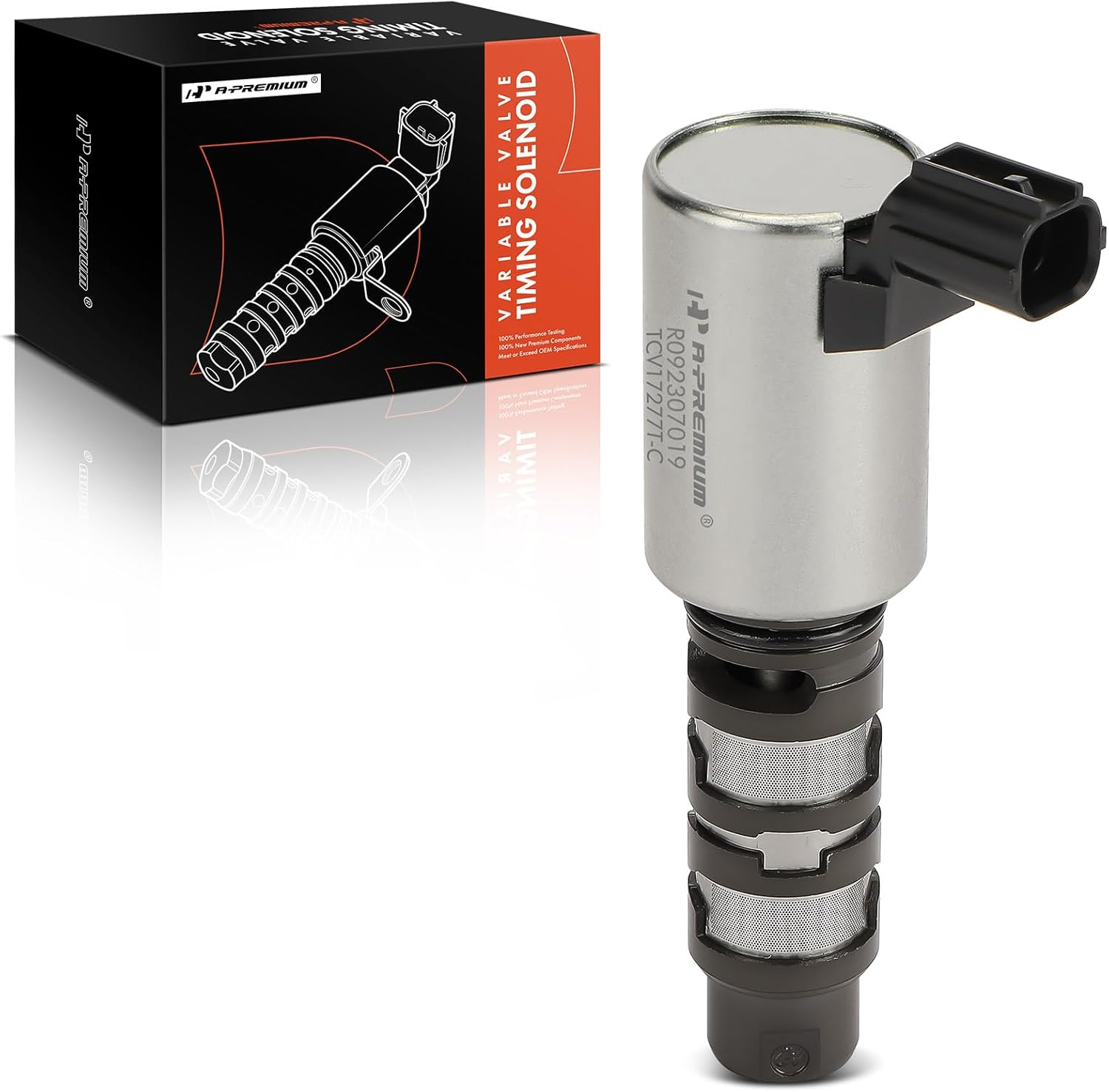 A-Premium Engine Variable Valve Timing (VVT) Solenoid Compatible with Honda Accord 2003-2007, Element 2003-2011 L4 2.4L, Replace# 15830RAAA01 6418120108
