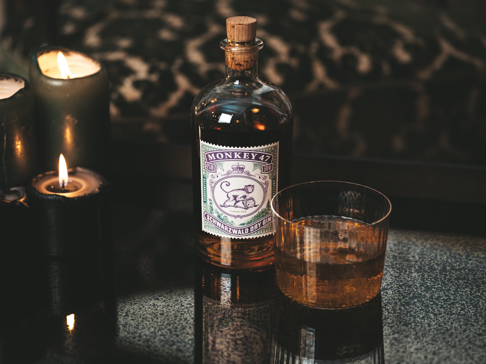 Monkey 47 Schwarzwald Dry Gin 0,5 L Premium Gin mit Wacholderaroma & Zitronennoten