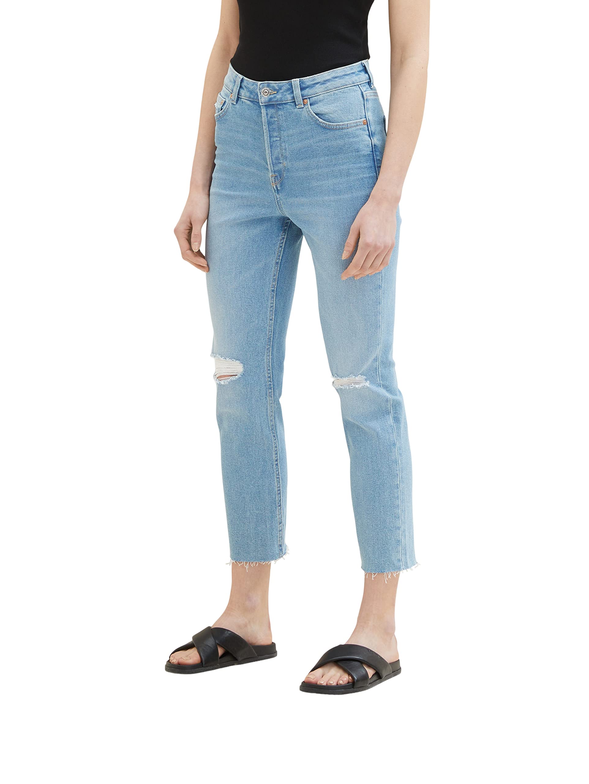 Tom Tailor Denim Women's 1035426 Lotte Slim Straight Jeans (pack of 1)