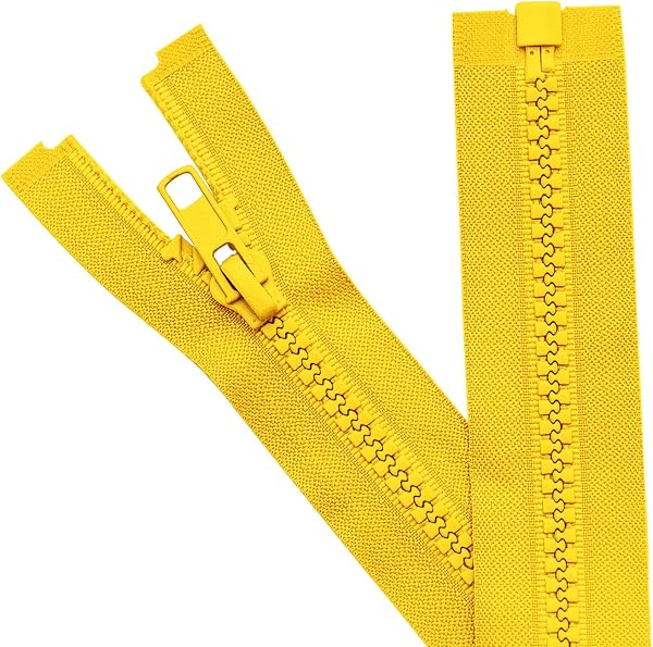Sawoake 2 Pezzo #5 64 cm Separazione Giacca Zipper per Cucire Cappotti Giacca Zipper Arancione A Forma di Plastica Zipper Bulk Tailor DIY Strumenti di Cucire per Indumento/Borse - 3