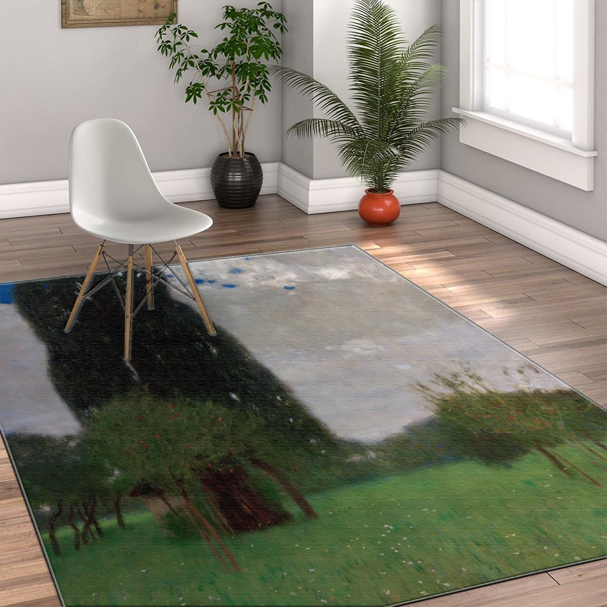 Tapis Rustique 90x120 Tapis Lavable Salon Chambre