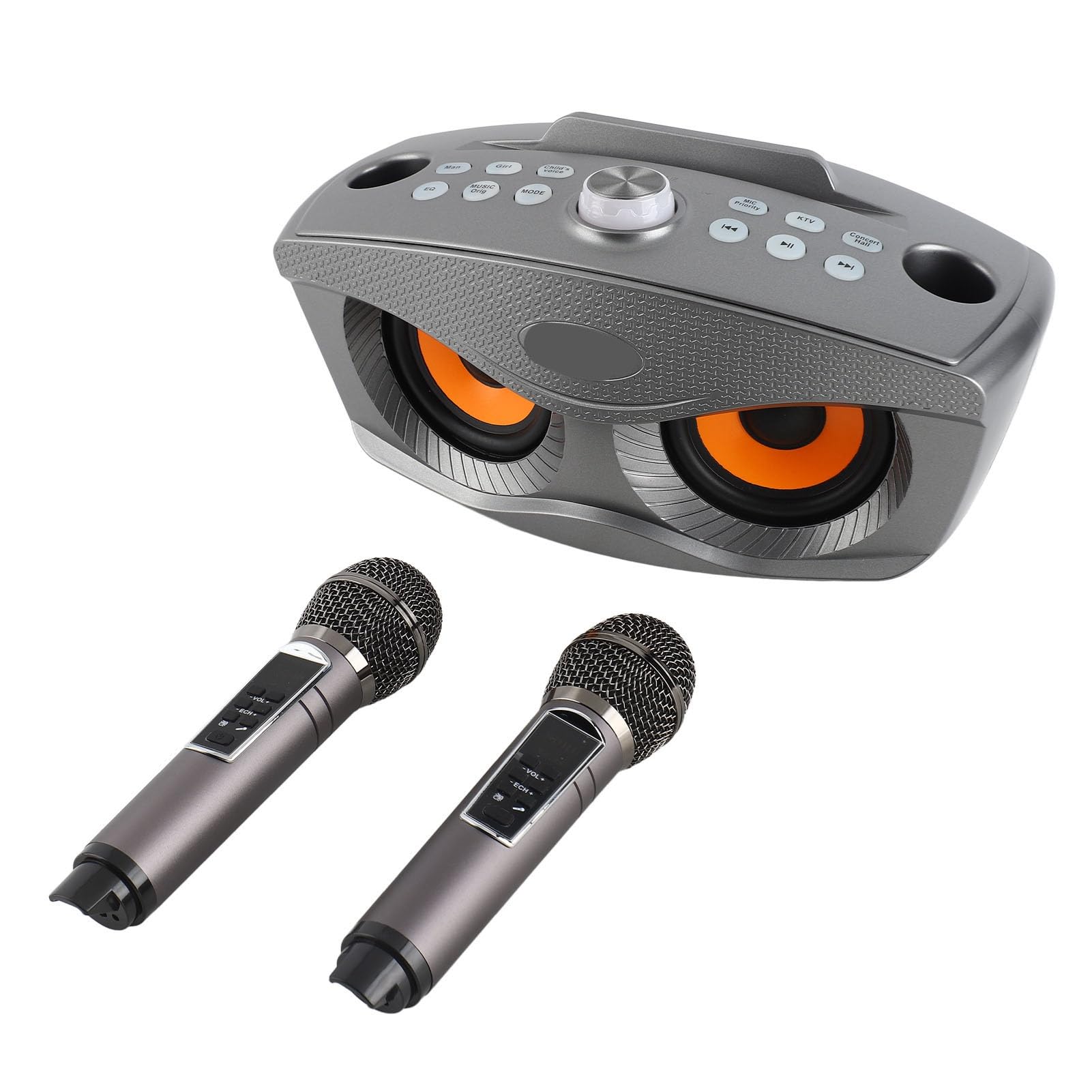 POENVFPO Famiglia Karaoke -Speaker Double Handhell ​​-Mikrofon Stereo per attività di Intrattenimento All'aperto a Casa (#2)