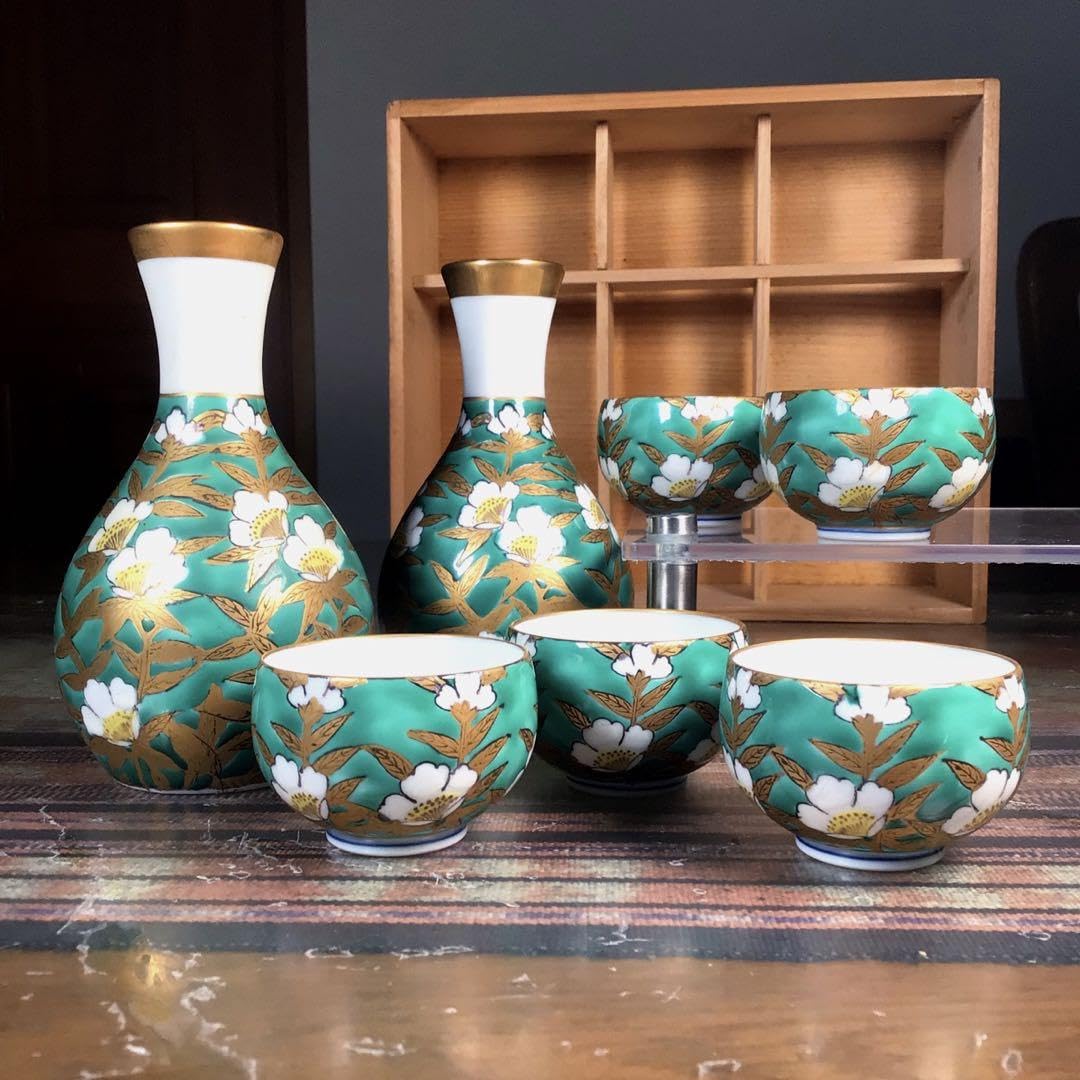 Amazon.co.jp: 『ウルうー特価』 有田焼 秀峰 酒器揃 お猪口 5杯 徳利 