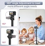 ULANZI MT-79 Extendable Tripod Aluminum, 81" Portable Adjustable Light Stand with 1/4" Screw, 360° Ball Head Camera Phone Tripod for Camera Video Light Smartphone, Lightweight for Travel