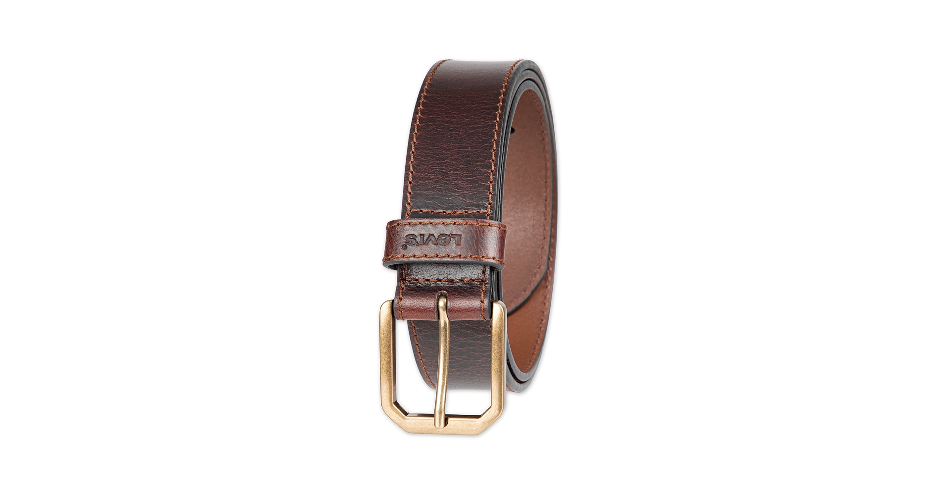 Levi's Men's Everyday Casual Belt, Brown Ornament, Small (30