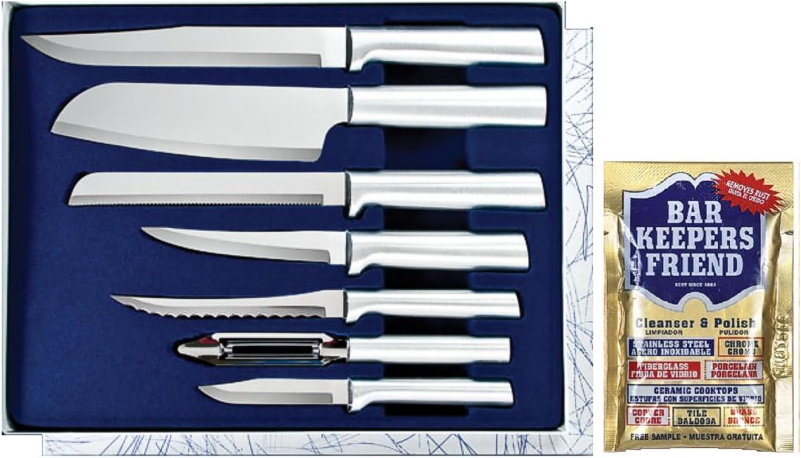 Rada Cutlery Starter Set and Bar Keepers Friend Metal Polish Bundle