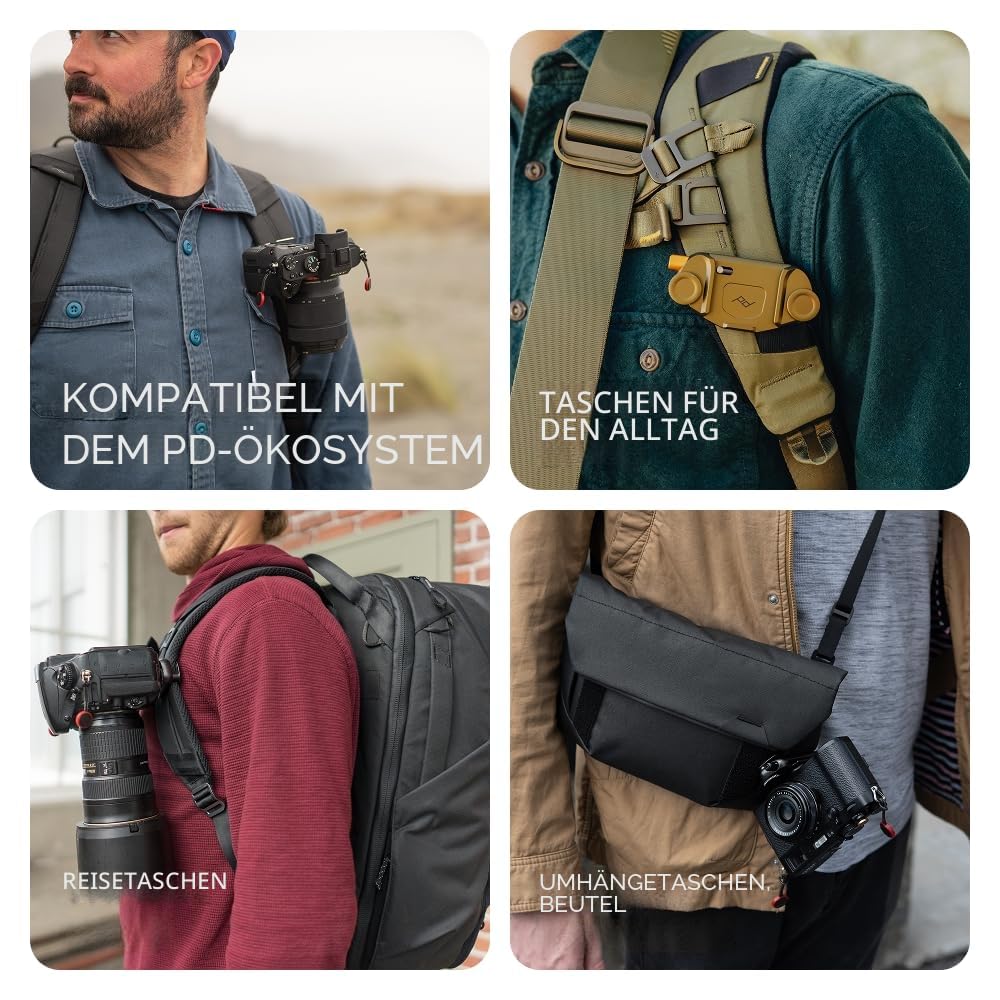 Peak Design Capture Camera Clip V3 Schwarz, inkl. Standard Plate (CP-BK-3) | Hergestellt in Frankreich. Sichere Verpackung. Lieferung mit Rechnung inkl. MwSt.