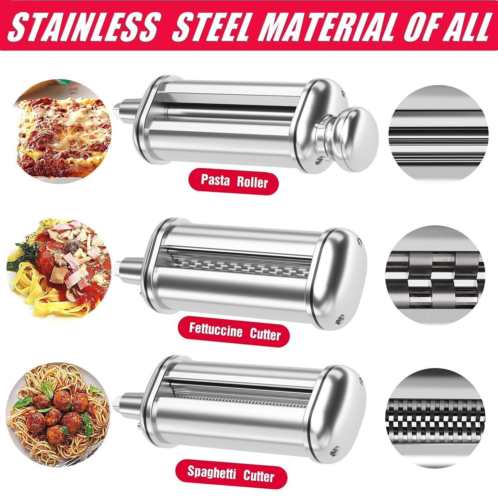 Amazon | KitchenAidミキサーアクセサリー用パスタメーカー