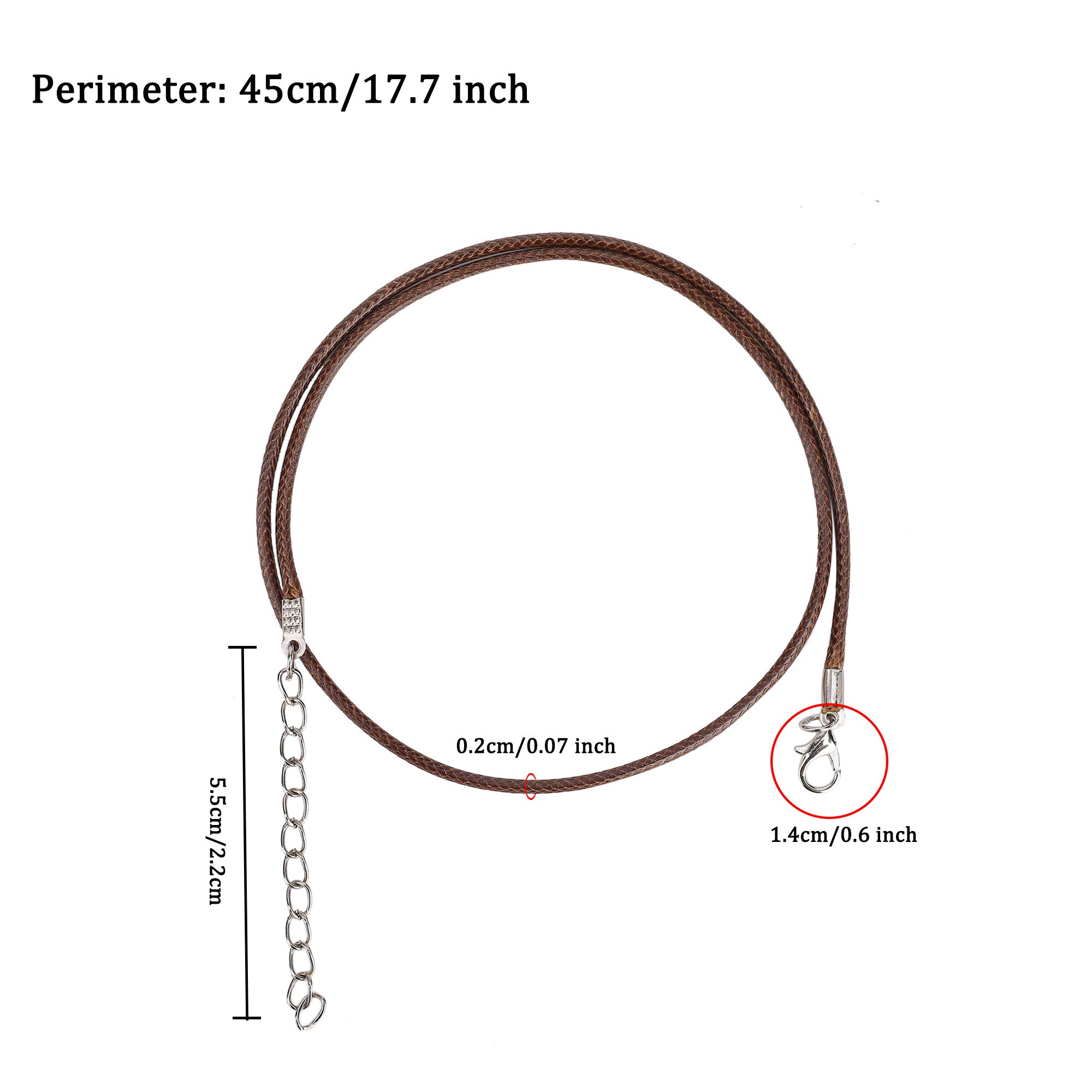Cordoncini Per Collana Con Chiusura - Set Da 50 Pezzi 2mm | Colorati Per Gioielli Fai Da Te | Lunghezza Regolabile - Foto 4