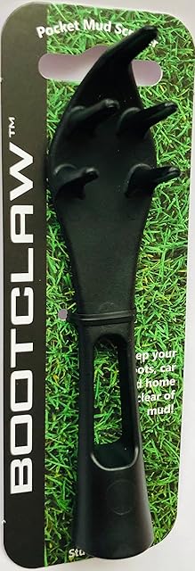 Bootclaw - the pocket mud scraper. Ideal for football and rugby boots, running shoes, golf shoes and walking boots. (black)