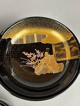 輪島塗　北清左衛門作　扇面源氏香蒔絵 煮物椀五客　美品　共箱　茶道　懐石　送料込 輪島塗 北清左衛門作 扇面源氏香蒔絵 煮物椀五客 美品 共