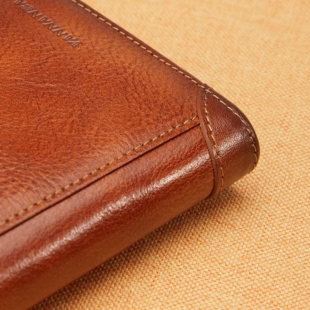 VANNANBA Trifold Wallet for Men RFID Blocking Leather Wallets,Large Capacity Wallet with Gift Box(Coffee) - Image 8