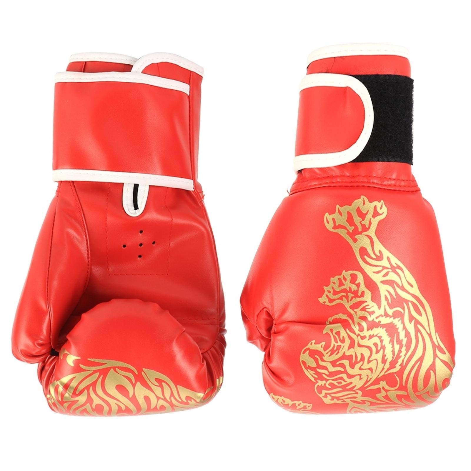 Guantes de Taekwondo Sanda Rojos para Entrenamiento Adultos Niños
