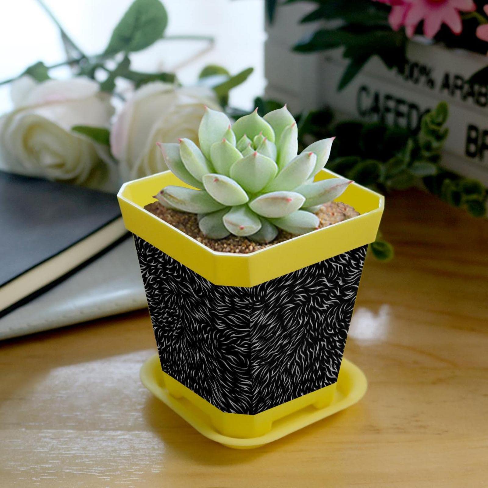 ZQEJEFD Pak met 30 doorzichtige kweekpotten met plantmat, doorzichtige orchideeënpotten 9cm 10,5cm 12,5cm ronde transparante bloempotten met