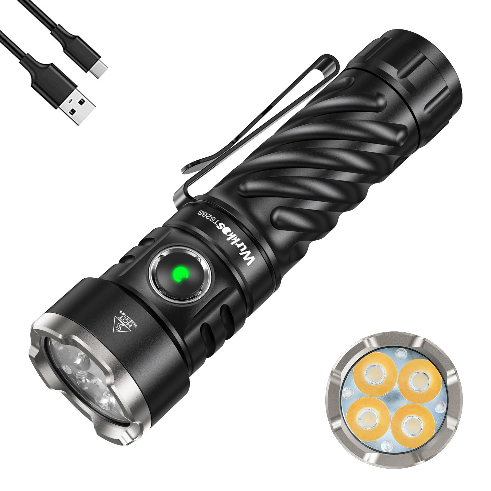 TypeC高輝度フラッシュライト 11000ルーメン 防水 Amazon.co.jp: Wurkkos TS26S 充電式明るいフラッシュライト