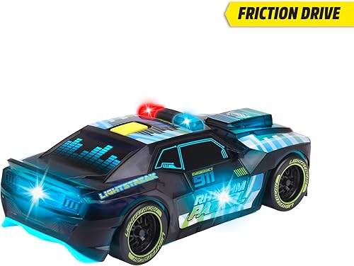 Miniatura 2 de Dickie 203763008 Light Streak Rhythm Patrol 203763008 Vehículo de fricción retro con funciones de sonido y luz para mayores de 3 años