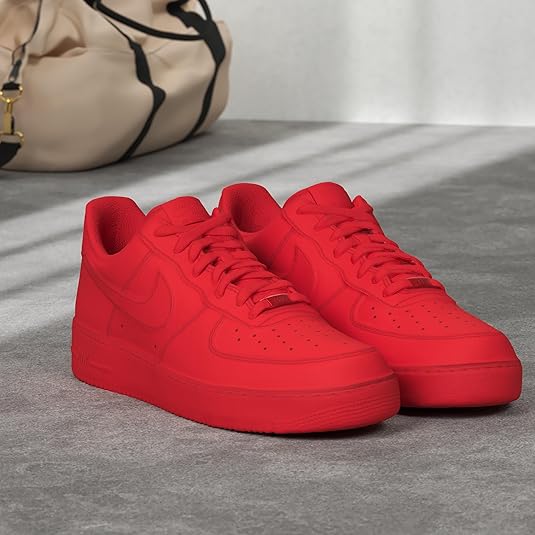 red and white air force 1 lv8