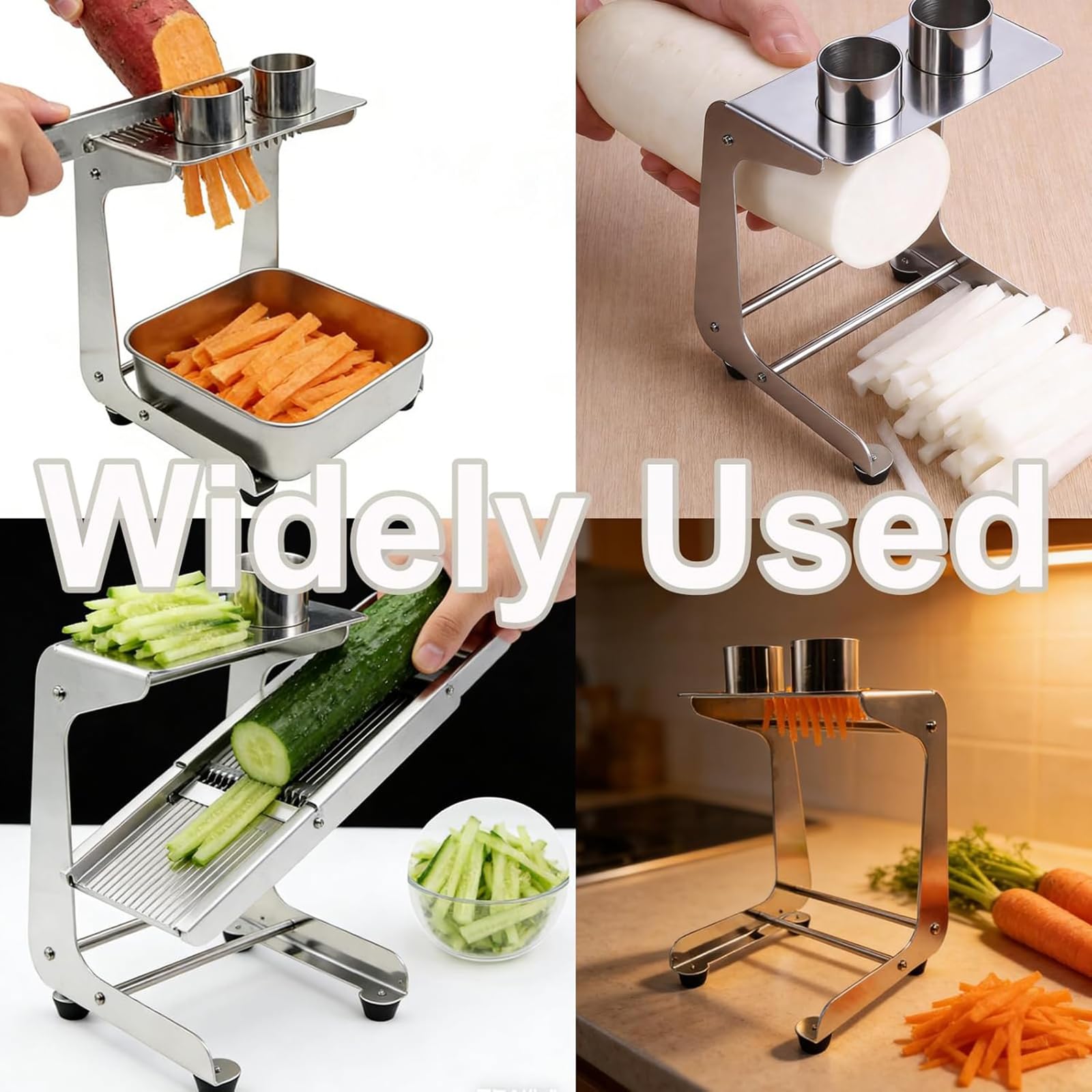 Éplucheur Concombres Sur Pied, Coupe-légumes Et Autres Aliments, 3 Lames Interchangeables, Sans Électricité, Coupe Uniforme Et Haute Efficacité,pour Pommes Terre,carottes,sushis,courges,œufs