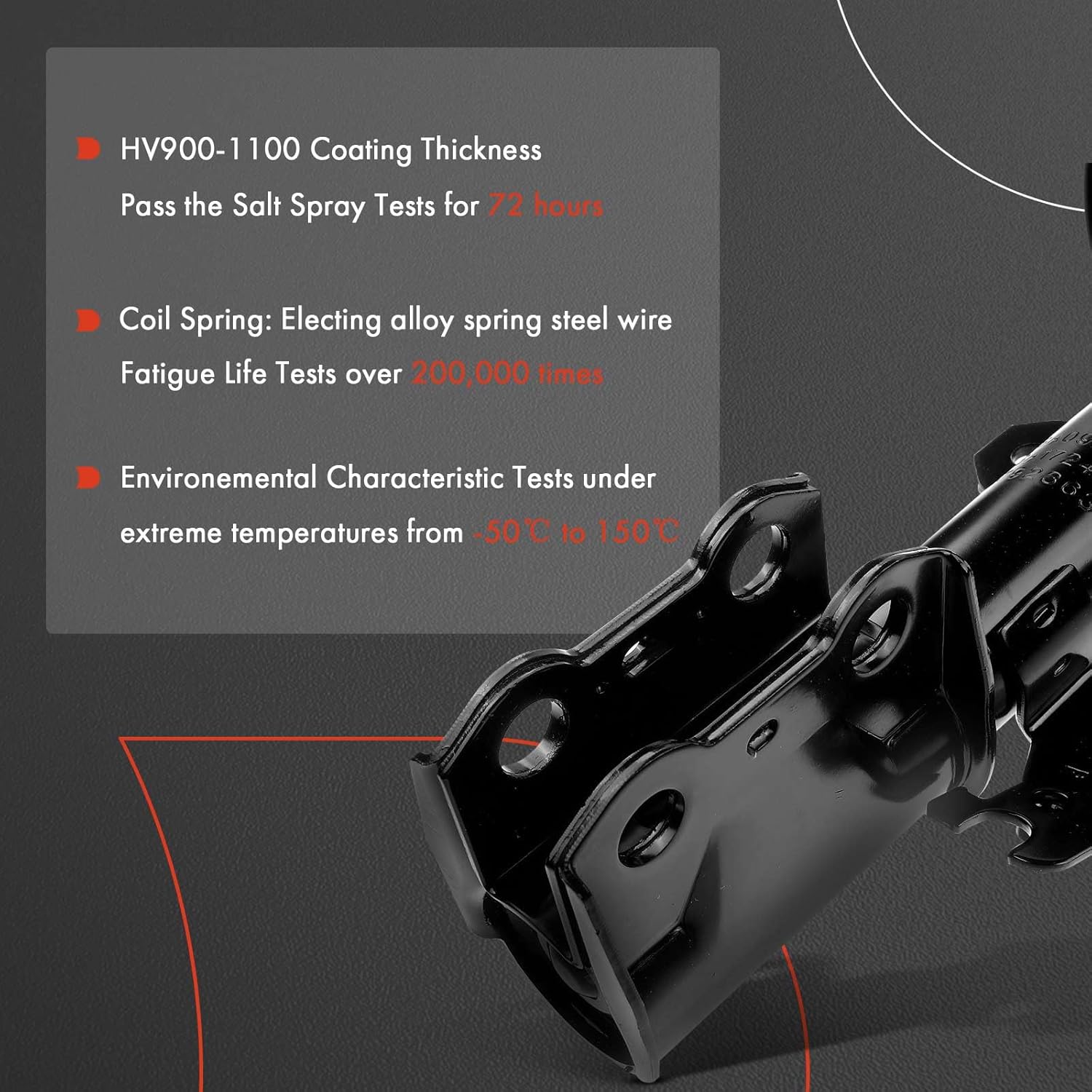 A-Premium Front Struts Compatible with Toyota Highlander [3.5L FWD] 2008-2011 - 2x Replacement Suspension Complete Strut Assembly Shock with Coil Spring