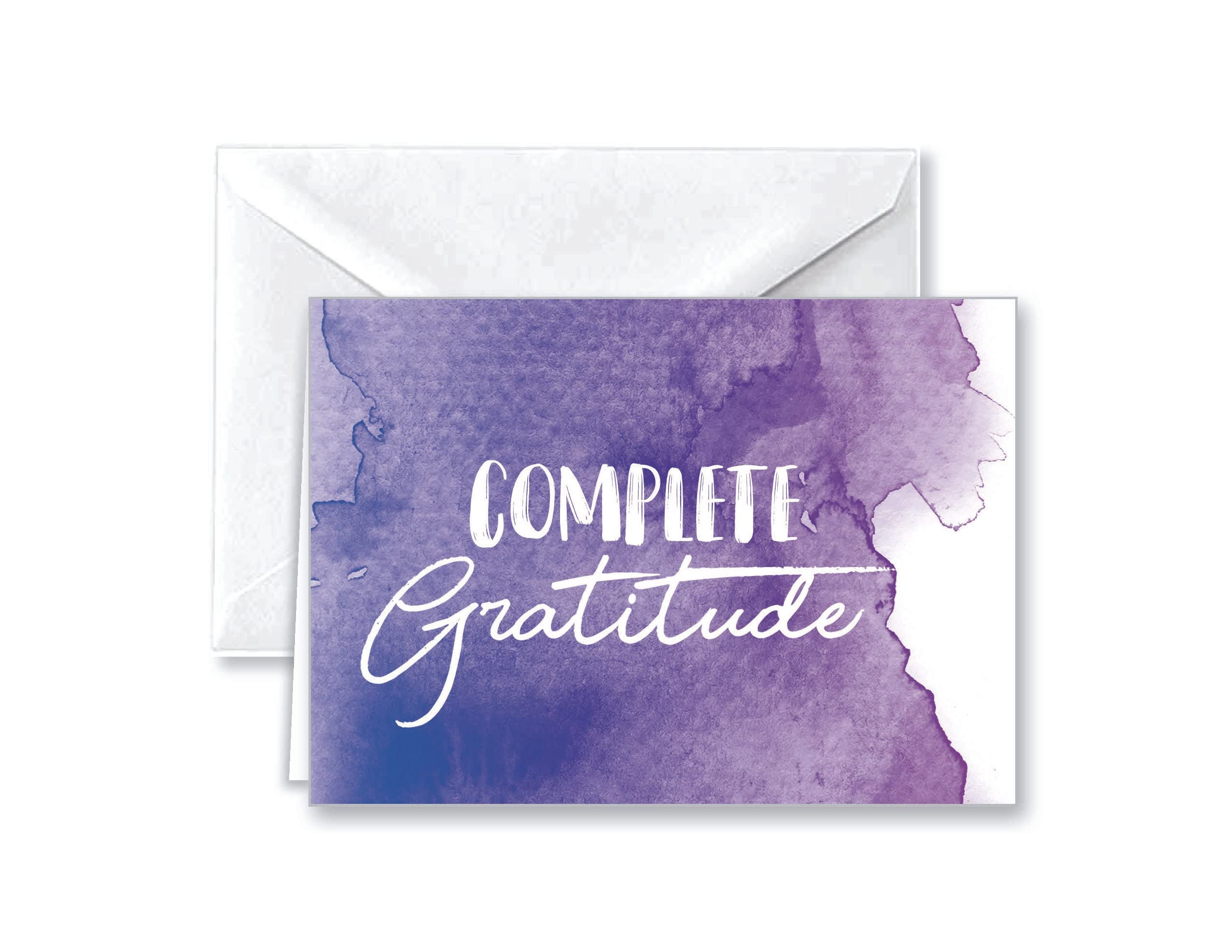 Paper Frenzy Watercolor Appreciation Thank You Note Cards and White Envelopes - 25 pack - Image 7