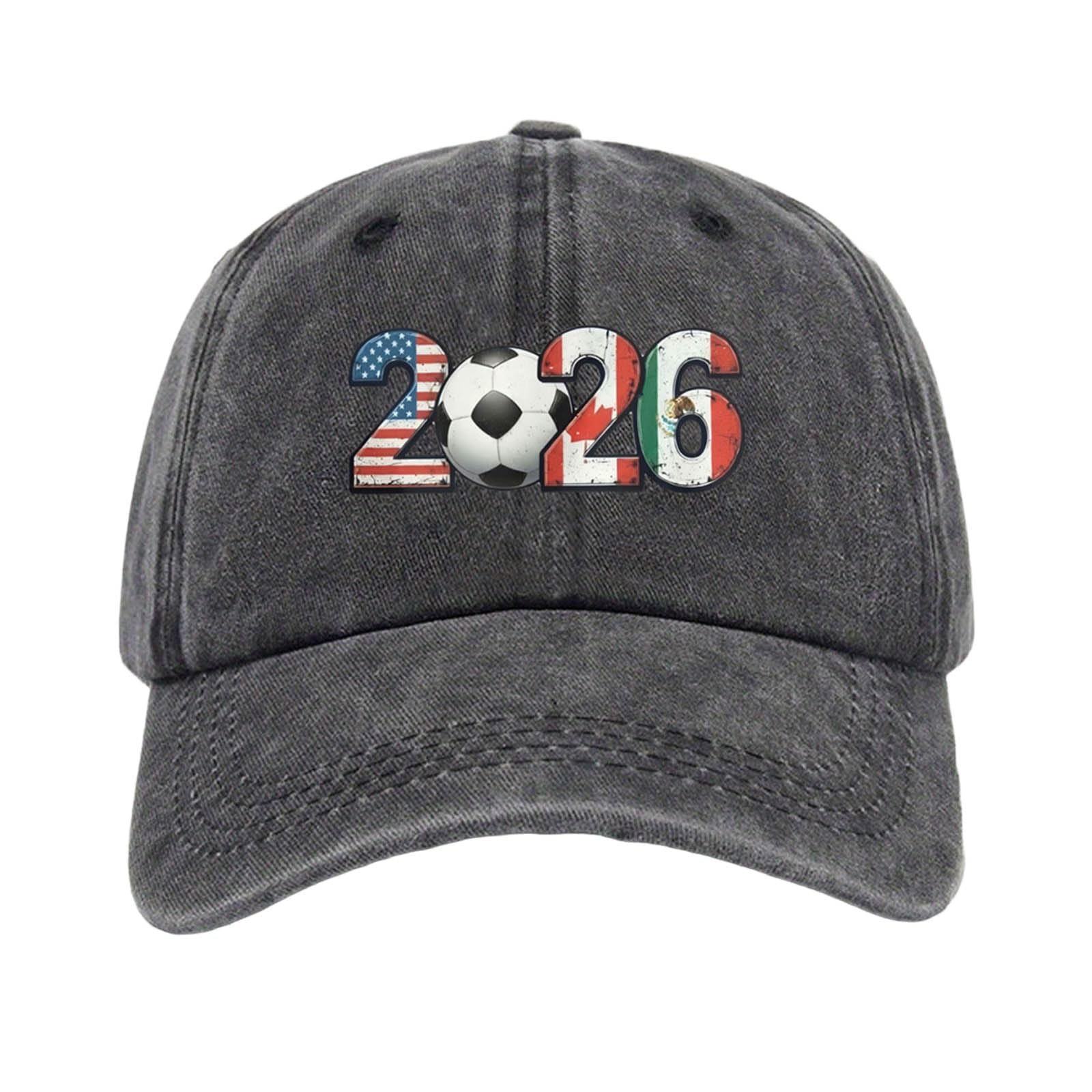 Unisex Baseball Caps Adjustable Sports Fan Hat with Embroidered Logo Outdoor Sun Protection Visor Lightweight Breathable Summer Accessory for Football Fans