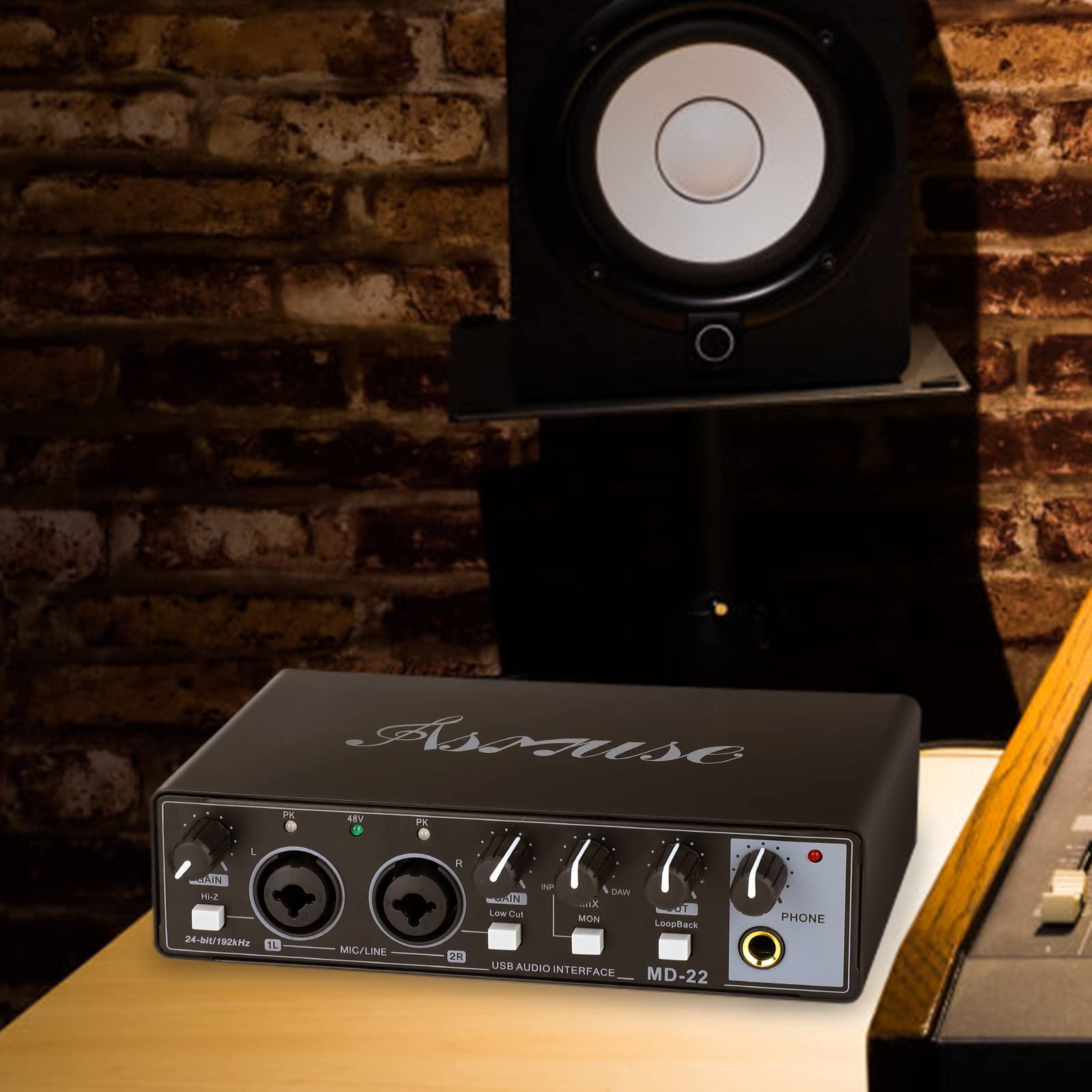 4 Channels USB Audio Interface, 24bit/192 kHz High