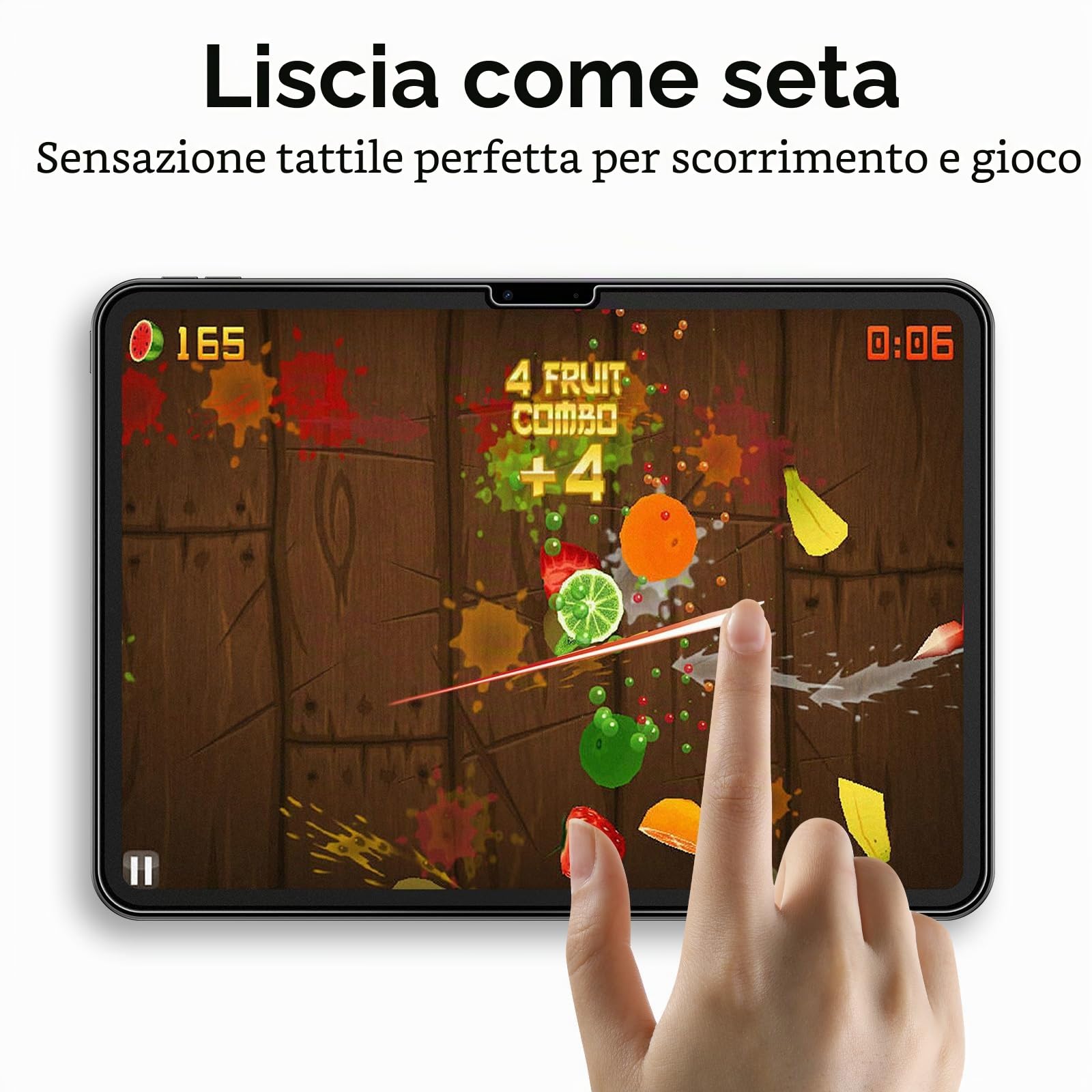 Mothca Pellicola Opaca per iPad Air 11 Pollici M2 M3 Vetro Temperato HD 9H Anti-Impronte Antiriflesso