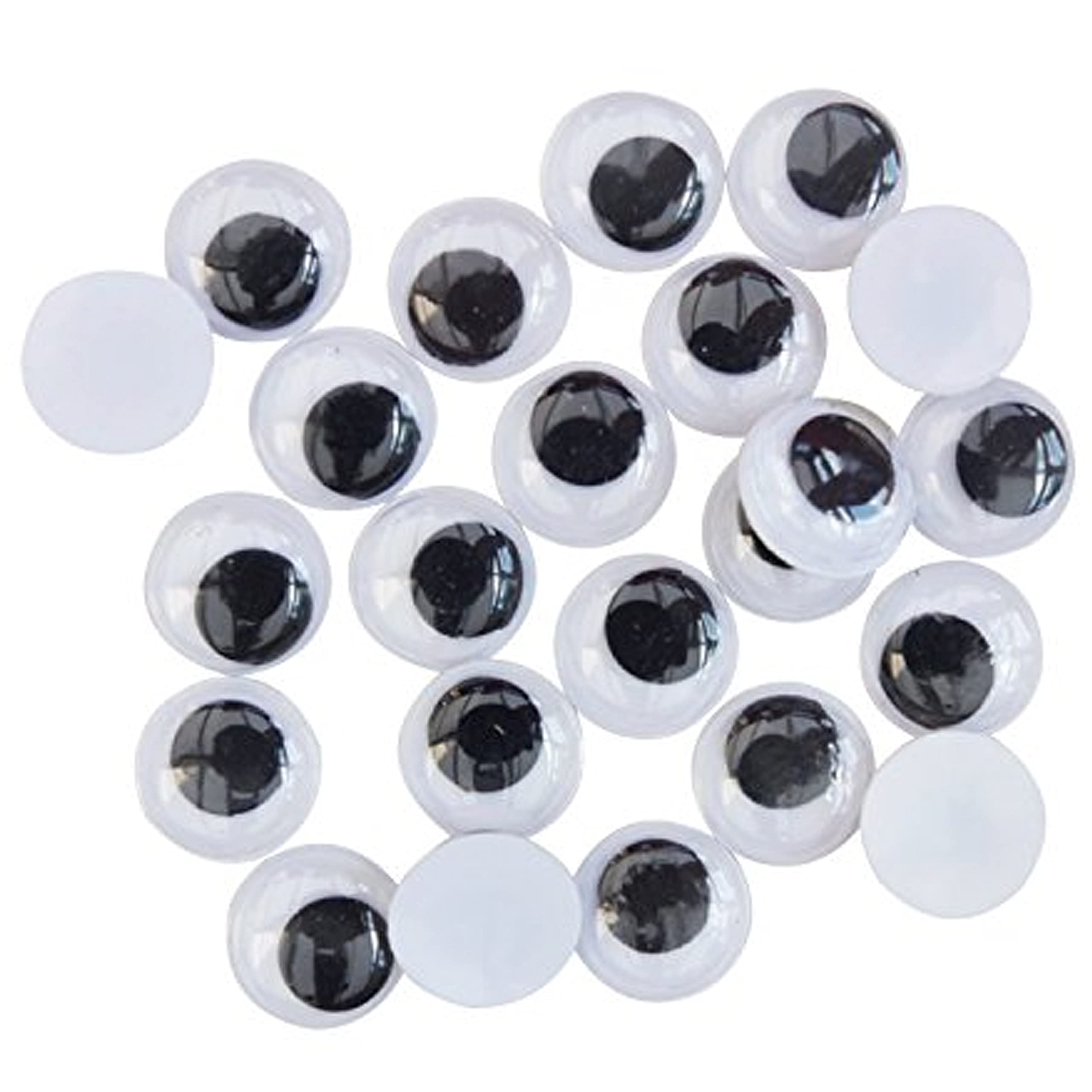 12mm x 24 Googly Eyes Wiggle Woobly Craft Embellishment Google