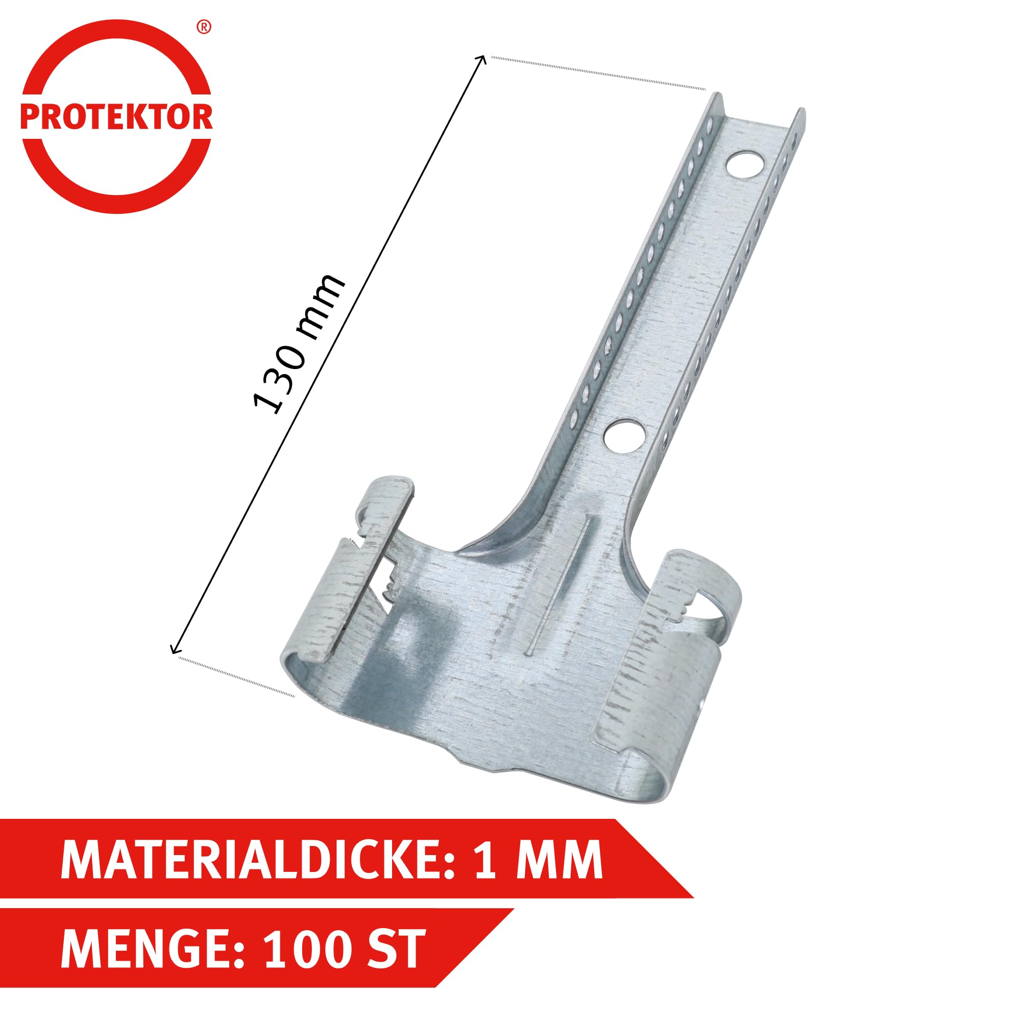 PROTEKTOR Noniusabhänger 6018-100x für CD 60-27 Deckenprofile Zuverlässige Verbindung