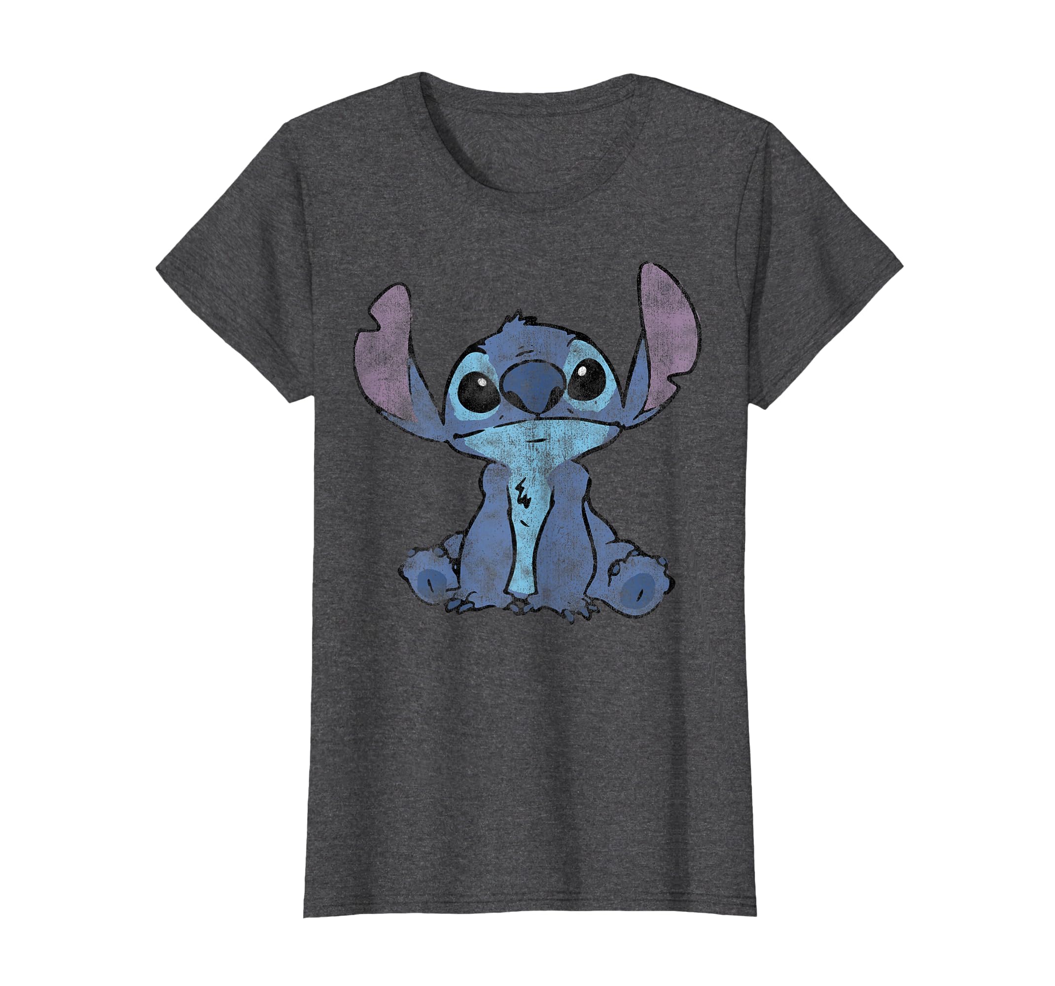 Disney Lilo &amp; Stitch Distressed Stitch Portrait T-Shirt