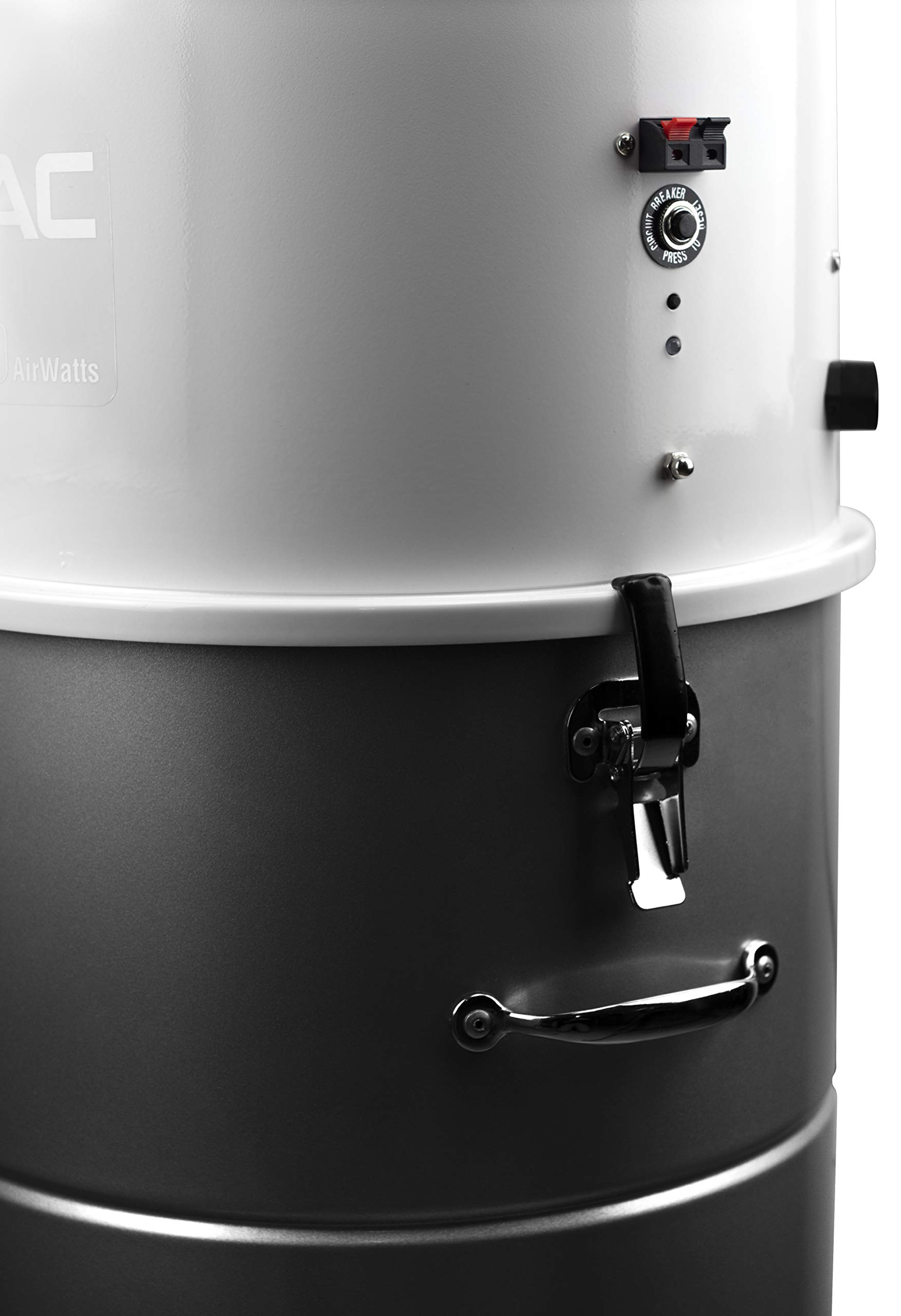 Aspirapolvere centrale HV-700ST-35H | Potenza di aspirazione 700 AirWatt, potente motore Ametek – 1700 W | 2 turbine | Sistema Soft Start/Stop | Filtro ciclonico ibrido