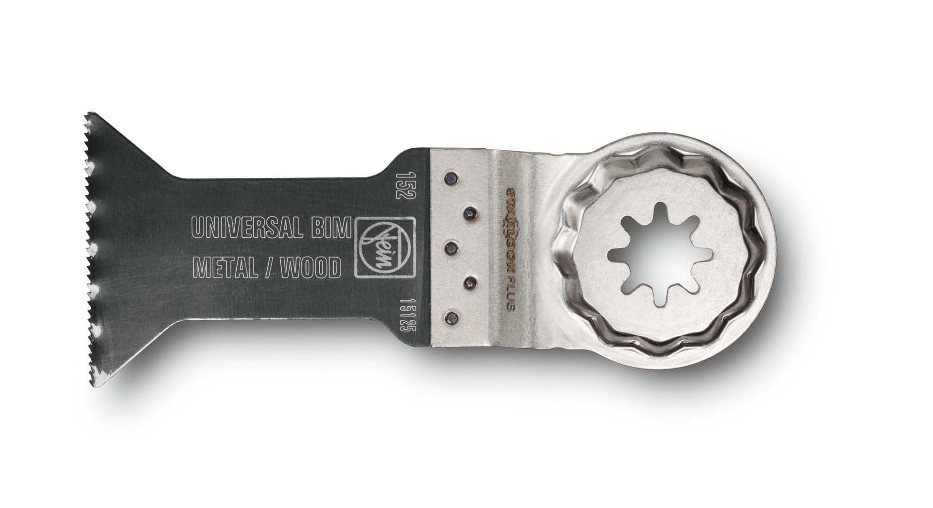 FEIN E-Cut Universale Lama da taglio, Larghezza 44 mm, Lunghezza 60 mm, Conf. 10 pz., Attacco StarLock Plus, Lama bimetallica con dentatura ondulata universale, Ampia gamma di applicazioni.