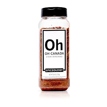 Spiceology - Oh Canada Steak Seasoning - All-Purpose BBQ Rubs, Spice Blends and Seasonings - Use on Chicken, Pork, Steak, Bacon, Lamb, Burgers, and Meatloaf - 26 oz