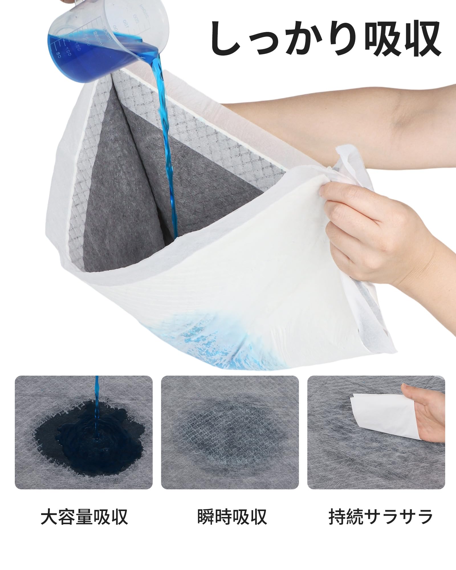 Amazon.co.jp: HONEYCARE ペットシーツ 厚型 炭入り消臭 カーボン