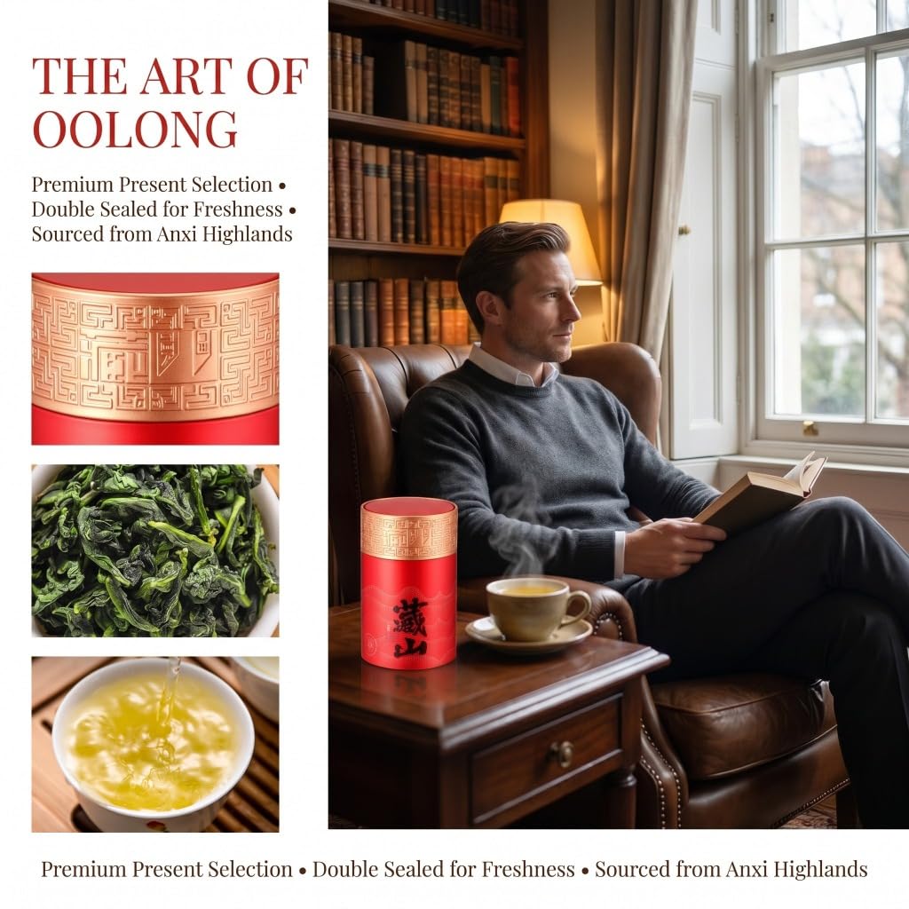 Set Regalo Premium 150g * 2/10,58oz | Tè Oolong Tieguanyin, Tè in Foglie Sciolte | Un Regalo Meraviglioso Per Gli Amanti Del Tè