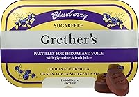 Vista 1 de GRETHER'S Remedio de pastillas de arándanos sin azúcar para aliviar la boca seca, calmante para la garganta y una voz saludable, regalo