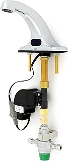 Zurn AquaSense® Centerset Sensor Faucet with 1.5 gpm Aerator, Thermostatic Mixing Valve, 4" Deck-Mount Spout in Chrome