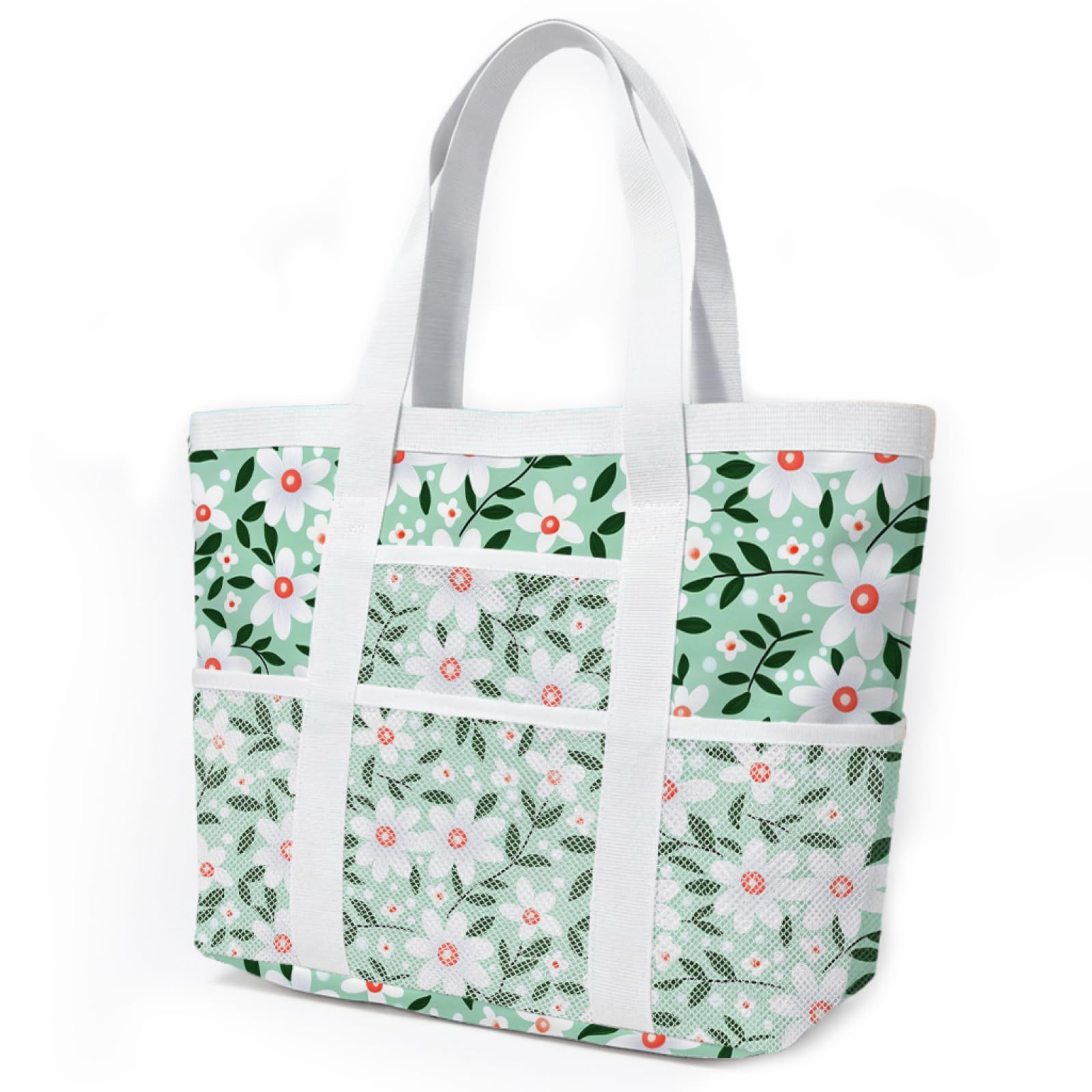 Borsa Mare Grande Borsa Mare Donna Resistente Beach Tote Bag Spiaggia Con Zip Shopping Bag Donna Borse Mare Pieghevole Leggera Borsone Piscina Viaggio