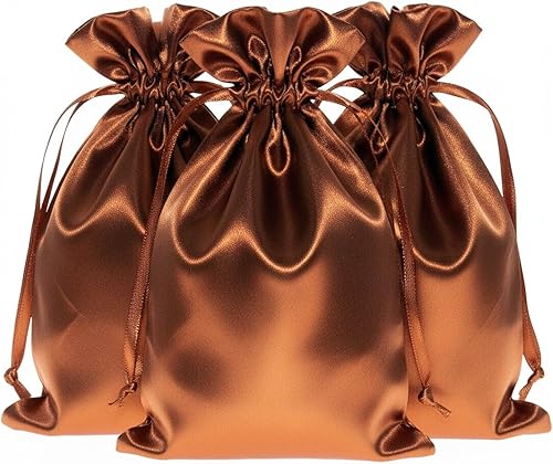 Miniatura 26 de Nuevas bolsas de satén Rosa - 5 x 8 pulgadas (paquete de 50)