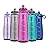 Pogo BPA-Free Tritan Plastic Water Bottle with Soft Straw, 40 Oz, Fuchsia