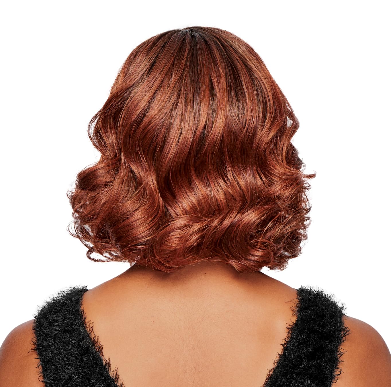 Hairdo Softly Spiraled Shoulder-Length Glamorous Soft Curls Wig by Hairuwear, Average Cap, SS130 Rooted Dark Copper