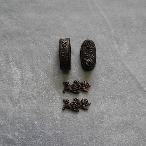 Miniatura 40 de Espada samurái japonesa KOSHIRAE – Fuchi Kashira Menuki 01-77