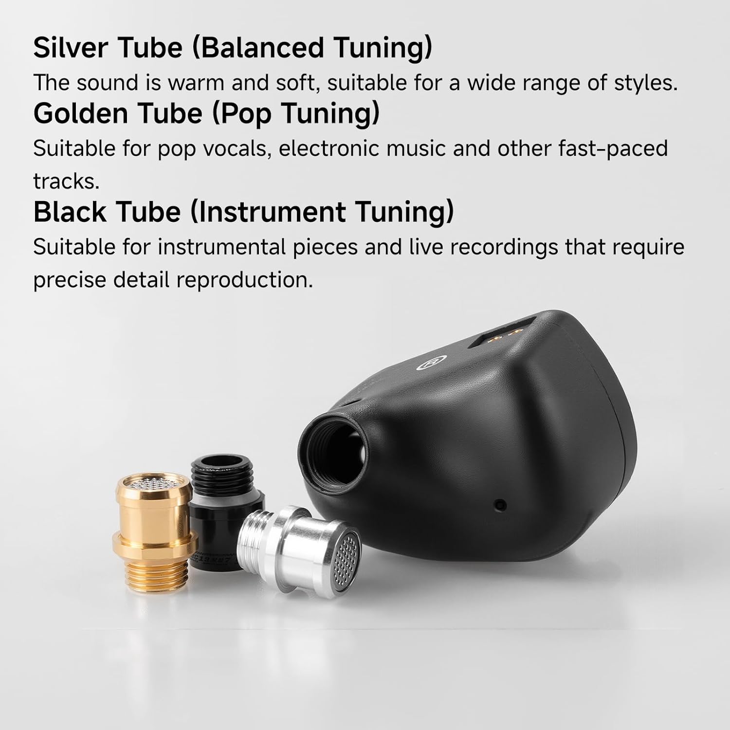 CVJ Shadow Blade in Ear Monitor Headphones, HiFi Wired Gaming Earbuds, Dual Microphone with Detachable Boom Mic, IEM Earphones with Detachable Cable for Gaming/Music/Video/Calling, Black