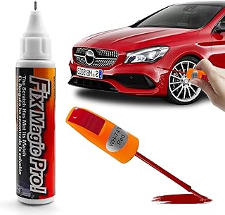 Touch Up Paint for Cars, Car Paint Scratch Repair, Automotive Scratch Remover Pen, Auto Accessories Quick and Easy Two-In-One Automotive Touch Up Repair Pen Universal for Various Vehicles (Red)