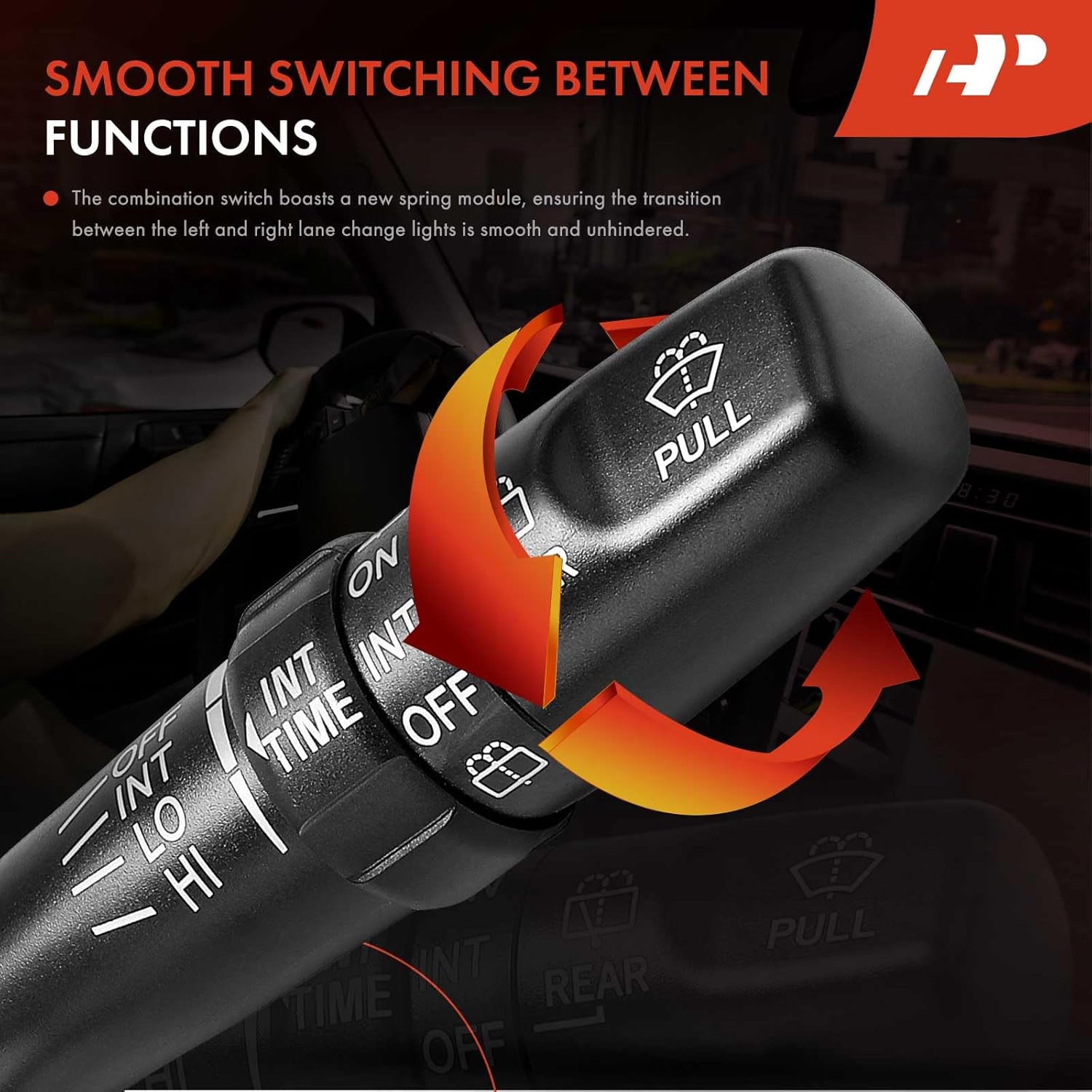 A-Premium Front & Rear Windshield Wiper and Washer Switch Lever Compatible with Toyota 4Runner 2000-2004, Supra 1998-1998, Replace# 1S3298, 8465214640