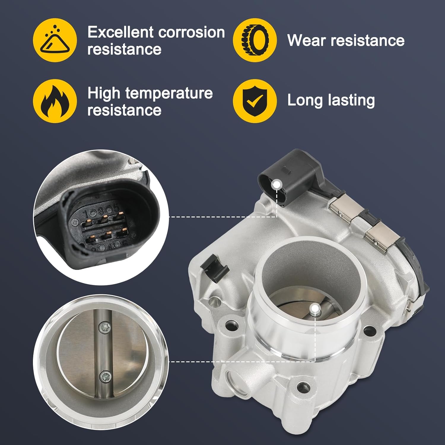 Throttle Body - Compatible with Polaris ACE 570 900 2016-2019 General 1000 2016-2025 Ranger 570 900 1000 2013-2015 Sportsman 450 570 2016-2025
